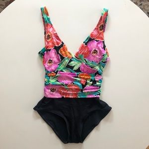 Catalina || Vintage Tropical Floral Swimsuit